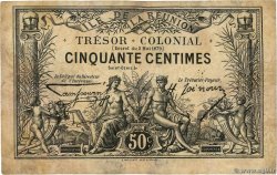50 Centimes REUNION ISLAND  1879 P.08 F