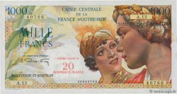 20 NF sur 1000 Francs Union Française SAINT PIERRE ET MIQUELON  1964 P.34 SPL
