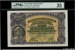 1000 Francs SUISSE  1939 P.37e TTB+