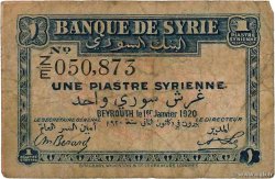 1 Piastre Fauté SYRIA  1920 P.006 F