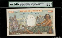 1000 Francs Spécimen TAHITI  1940 P.15as SUP