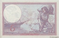 5 Francs FEMME CASQUÉE FRANKREICH  1927 F.03.11 VZ+
