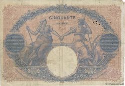 50 Francs BLEU ET ROSE FRANCIA  1899 F.14.11 q.MB
