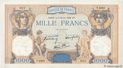 1000 Francs CÉRÈS ET MERCURE type modifié FRANCE  1939 F.38.34
