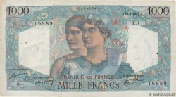 1000 Francs MINERVE ET HERCULE Petit numéro FRANCE  1945 F.41.01