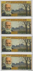 5 Nouveaux Francs VICTOR HUGO Consécutifs FRANKREICH  1965 F.56.17 VZ+