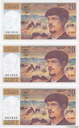 20 Francs DEBUSSY Lot FRANCE  1980 F.66.01A1 UNC