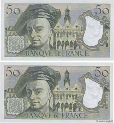 50 Francs QUENTIN DE LA TOUR Consécutifs FRANKREICH  1979 F.67.05 fST+