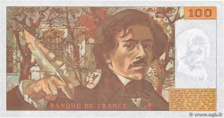 100 Francs DELACROIX imprimé en continu FRANCE  1991 F.69bis.03c1 UNC