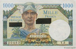 1000 Francs SUEZ FRANKREICH  1956 VF.43.01 fVZ