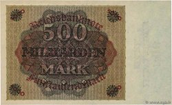 500 Milliard Mark DEUTSCHLAND  1923 P.124a fST