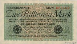 2 Billions Mark GERMANY  1923 P.135a XF