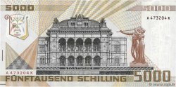 5000 Schilling AUSTRIA  1988 P.153 VF+