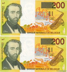 200 Francs Consécutifs BELGIQUE  1995 P.148 SUP