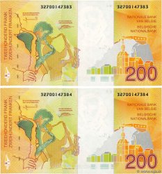 200 Francs Consécutifs BELGIUM  1995 P.148 XF