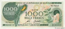 1000 Francs BURUNDI  1989 P.31d SUP