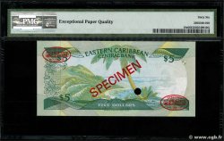 5 Dollars Spécimen EAST CARIBBEAN STATES  1986 P.18s ST
