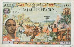 5000 Francs CENTRAFRIQUE  1980 P.11 TB