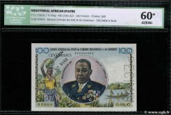 100 Francs Spécimen EQUATORIAL AFRICAN STATES (FRENCH)  1961 P.01s
 AU
