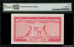10 Rupees MAURITIUS  1954 P.28 EBC