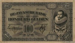 100 Gulden INDIAS NEERLANDESAS  1927 P.073b BC+