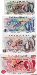 Lot de 4 billets Spécimen NORTHERN IRELAND  1977 P.CS1 fST+