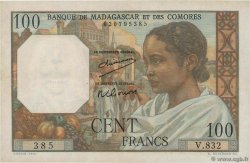 100 Francs MADAGASCAR  1950 P.046a q.SPL