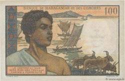 100 Francs MADAGASCAR  1950 P.046a MBC+