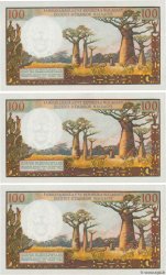 100 Francs - 20 Ariary Consécutifs MADAGASCAR  1966 P.057a AU