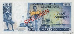 100 Ouguiya Spécimen MAURITANIE  1975 P.03As NEUF