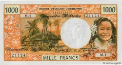 1000 Francs NUOVE EBRIDI  1980 P.20c q.FDC