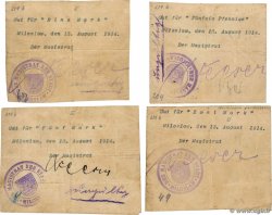50 Pfennige, 1, 2 et 5 Marks POLAND Miloslaw 1914 P.- F