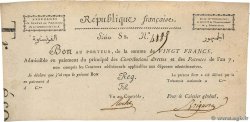 20 Francs FRANCE  1798 Laf.212