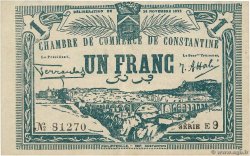 1 Franc ALGÉRIE Constantine 1922 GB.32 SPL