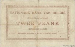 2 Francs BELGIQUE  1914 P.082 TTB