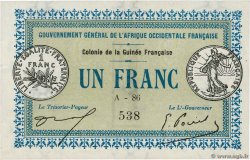 1 Franc GUINÉE  1917 P.02a