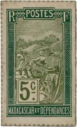 5 Centimes Zébu MADAGASCAR  1916 P.016