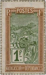 1 Franc Zébu MADAGASCAR  1916 P.020