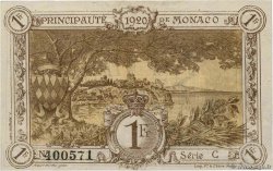 1 Franc MONACO  1920 P.04 VZ+