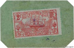 2 Francs NOUVELLE CALÉDONIE  1914 P.27 FDC