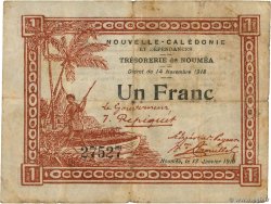 1 Franc NEW CALEDONIA  1919 P.34a F