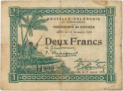 2 Francs NOUVELLE CALÉDONIE  1919 P.35a S