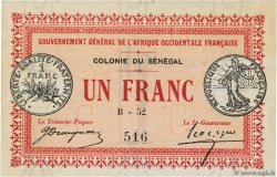 1 Franc SENEGAL  1917 P.02b UNC-