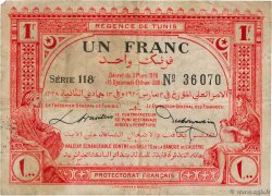 1 Franc TúNEZ  1920 P.49 BC+