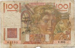 100 Francs JEUNE PAYSAN Favre-Gilly FRANCE  1947 F.28ter.01 P