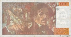 100 Francs DELACROIX imprimé en continu FRANCE  1990 F.69bis.01bC TB
