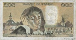 500 Francs PASCAL Fauté FRANCIA  1987 F.71.37 BC+
