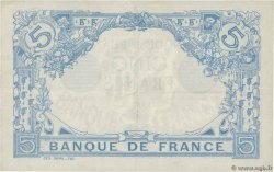 5 Francs BLEU FRANKREICH  1913 F.02.20 VZ