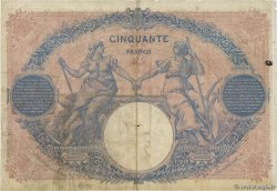 50 Francs BLEU ET ROSE FRANCE  1893 F.14.05 B+