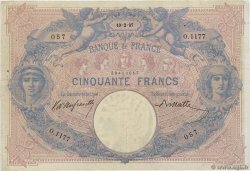 50 Francs BLEU ET ROSE FRANCIA  1897 F.14.09 BB